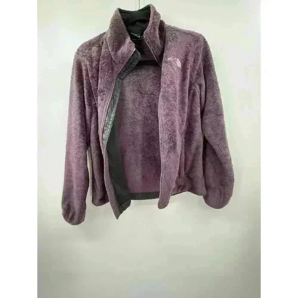 The North‎ Face Women's Purple Sherpa Fleece Outdoor Zip-Up Jacket Size Small